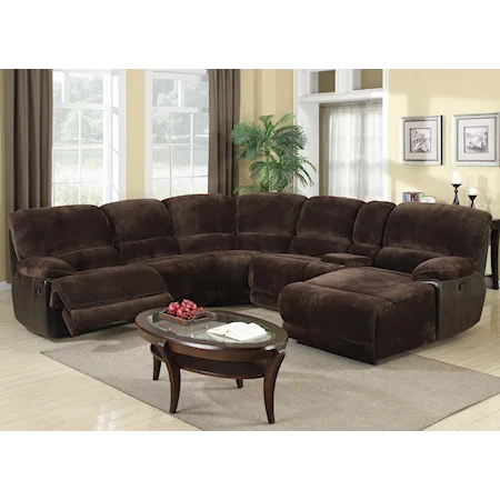 Casual LAF Chaise Reclining Sectional